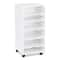 34&#x22; White Modular Mobile Panel Tower by Simply Tidy&#xAE;